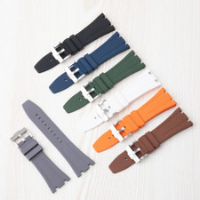 26mm New FKM Rubber Watch Strap Fits Audemars Piguet Royal Oak 41mm