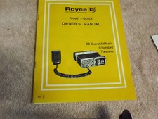 manuel du propriétaire Royce electronics corp. modèle 1-605a