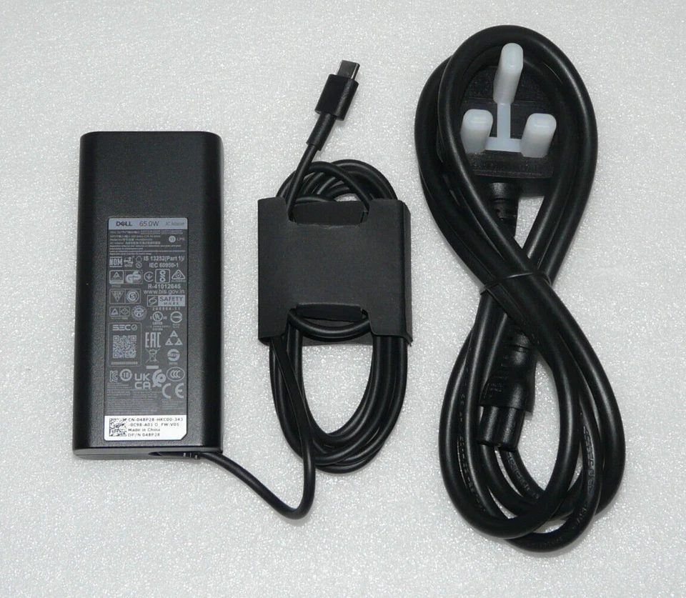 New Genuine Dell Latitude 3520, 5320 2-in-1, 5330 USB-C 65W Charger 48P28 CJG9W - Image 2 of 4
