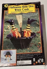 Sun Hill 3D Nose Dive Witch Crash Halloween Yard Decor