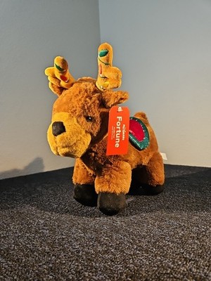NEW PetSmart Fortune the Christmas Reindeer 11'' Squeaker Dog Toy Stuffed Plush