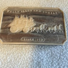 Very old Wells Fargo Express Belt Buckle Beautiful, ornate vintage.