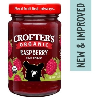 Crofter's Organic Raspberry Premium Fruit Spread 16.5 oz Organic Preserve
