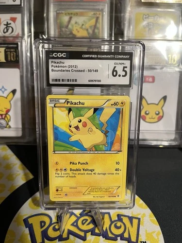 2012 Pokemon Boundaries Crossed #50 Pikachu CGC 6.5 EX-NM+
