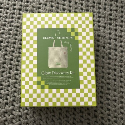 Elemis x Shrimps Glow Discovery Kit - travel size products + tote bag (NIB)
