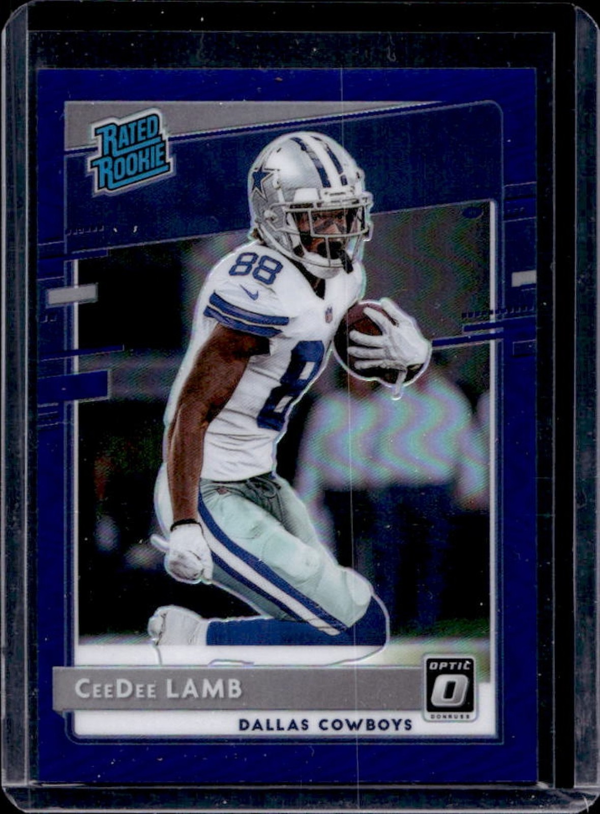 2020 Donruss Optic CeeDee Lamb Purple Prizm Rookie RC #14/50 Cowboys