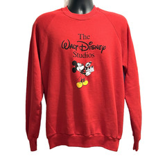 Vintage 80 s Walt Disney Studios Sweatshirt Adult XL Mickey Mouse Made In USA