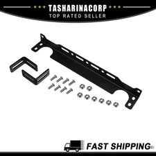Universal Piece of 1 Transmission Type Oil Cooler Mounting Bracket Kit Black