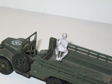 R48, Solido Dinky 1 Soldier Metal Raw To Paint Sitting With Military Rifle