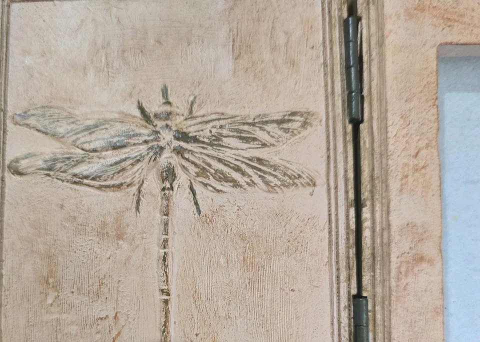 Marco de fotos Fetco libélula rústico de 2 caras 3,5 pulgadas X 2,5 pulgadas Foto 3 de 4