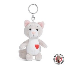 NEW NICI Keyring Love Cat Fluffy 10cm