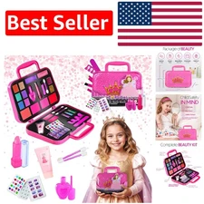 Whimsical Kids Makeup Set for Girls - Non-Toxic, Washable Fun for 3-12
