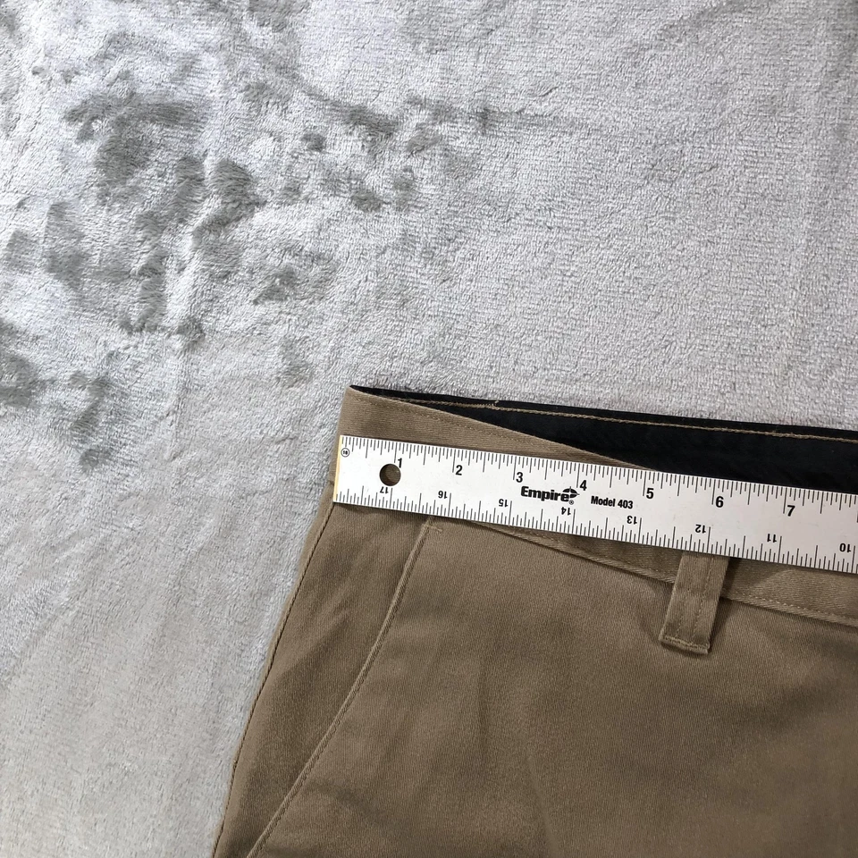 Volcom Chino Shorts Mens 36 Tan Casual Stretch Flat Front Golf Walkshort - Image 2 of 4