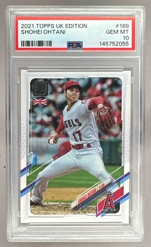 145752055 Shohei Ohtani 2021 Topps UK Edition #189 PSA 10
