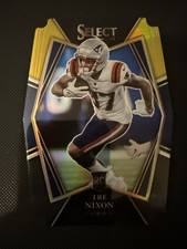 Tre Nixon #199 Select Die Cut Black & Gold NFL  2021 New England Patriots RC