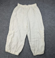 Bryn Walker Casbah Pants Women Small Linen Lagenlook Cropped Coastal Lightweight
