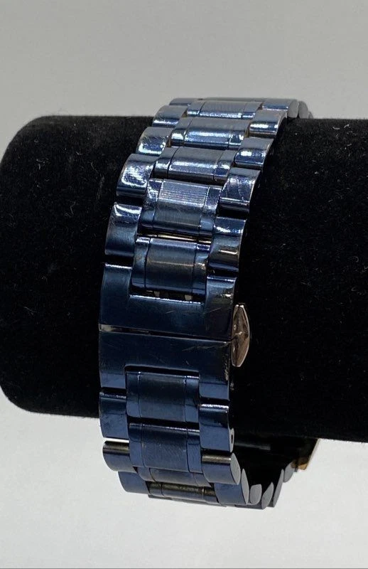 Reloj de pulsera Crrju 44m WR30m esfera azul cuarzo para hombre 121g Foto 2 de 4