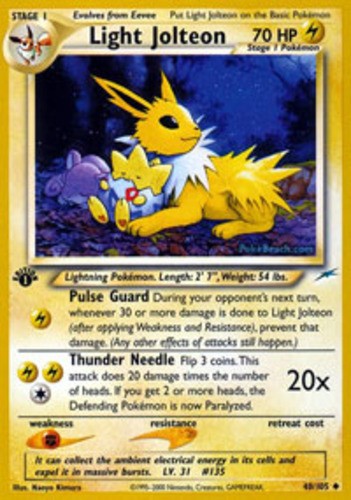 Neo: Destiny Light Jolteon - 48/105 - Uncommon - 1st Edition x1 NM-Mint Pokemon