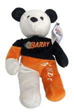 Vintage Barry Bonds 25 Salvinos Bammers Bear Plush 2000 Orange White Baseball