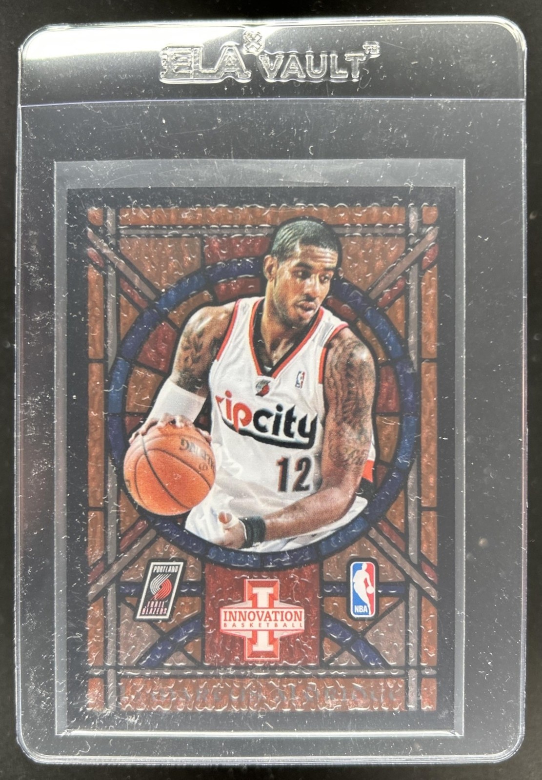 2012-13 Panini Innovation LaMarcus Aldridge Stained Glass #27 Trail Blazers