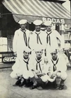VTG 1940s Photo Handsome Sailor Men GAY Interest By Coca Cola Soda Fountain