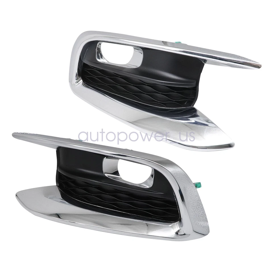 Se adapta a INFINITI QX60 2016-2020 parachoques delantero luz antiniebla rejilla bisel izquierdo + derecho moldura Foto 2 de 4