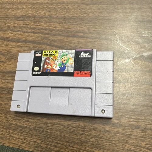 Mario fehlt nur für Super Nintendo SNES Cartridge Cart - Bild 1 von 9