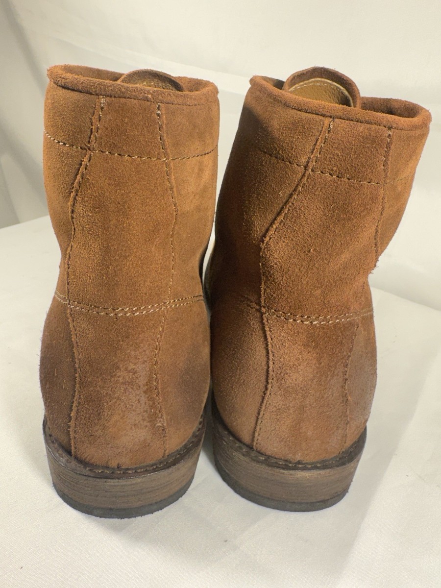 FRYE Tyler Flex Lace Up Boots Brown Suede Men display picture 2