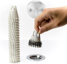 Disposable 20 Pack Bathtub Hair Catcher Strainer Trap for Standard Size 1.75