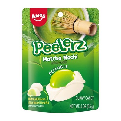AMOS Peelerz Gummy Matcha Mochi Candy 3oz - Viral TikTok - Trending - LIMITED