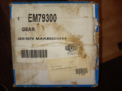 New PAI EM79300 Helical Shaft For 44, 50 Bogie Mack 4.17 5.02 Ratio 56KH444