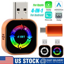 Wireless Carplay Adapter BT/WiFi for Apple Airplay Box Android Auto Mirror Link