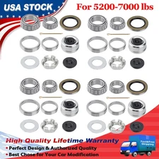 Pack of 4 Trailer Hub Wheel Bearing Kit For 5200-7000lbs Axles 25580 14125A