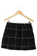 Woolrich Minigonna Donna Nera Scozzese Classica (IT 42, EU 38, INT M)