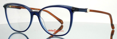 ETNIA BARCELONA Sakura BLBR Blue Brown Womens Semi Cat Eye Eyeglasses 55-16-140