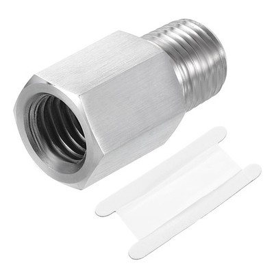 Für Pipe Fitting Reduzierstück 1/4'' NPT x M12 Adapter Silber
