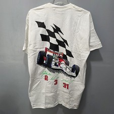 Vintage 1994 Marlboro Elkhart Lake Single Stitch T-Shirt White XL Racecar Racing