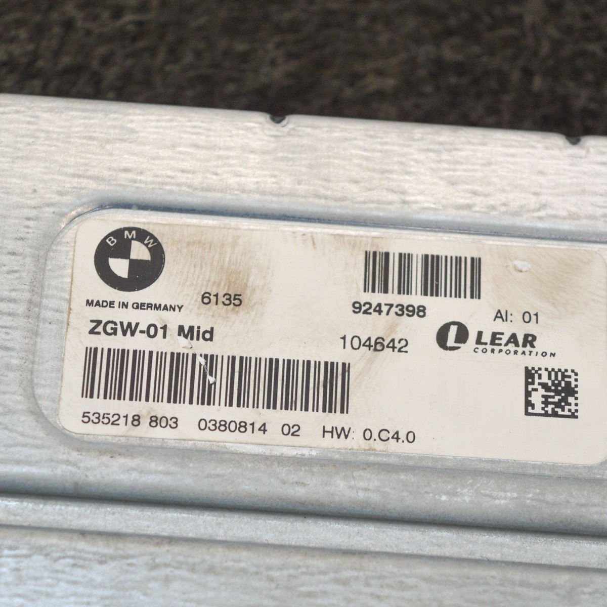 BMW 5 Touring F11 Gateway Control Unit 9247398 2010 3.0 D 150 KW