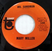 MARY MILLER 45 Mr. Sandman / Confession Of Love VG++ on Tower oldies pop Mc 1597