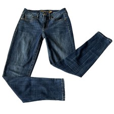 Seven7 Women's Tummyless Slimming High Rise Skinny Stretch Blue Jeans Size 8