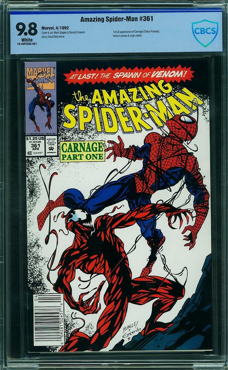 アメコミ Amazing spider man 361 CGC Carnage Amazing Spider-Man #361 CBCS 9.8 1st Carnage! Newsstand! Free CGC