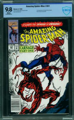 Amazing Spider-Man #361 CBCS 9.8 1st Carnage! Newsstand! Free CGC