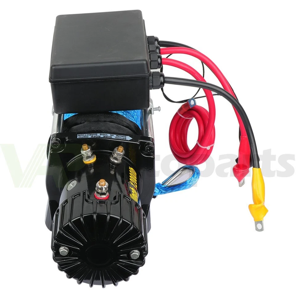 1X Cabrestante Eléctrico 12000 lb Cuerda Sintética 12V Camión Remolque Para Toyota Nuevo Foto 2 de 4