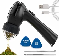 Mamba Lite 0.75g Plastic Head Electric Herb Grinder (Black), USB rechargeable