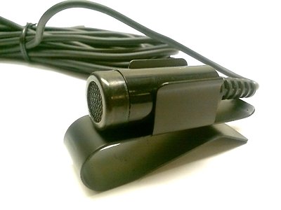 1 PC - MINATURE IN-CAR H/F MICROPHONE 3.5mm PLUG 10FT CABLE VISOR CLIP # ZMIC101