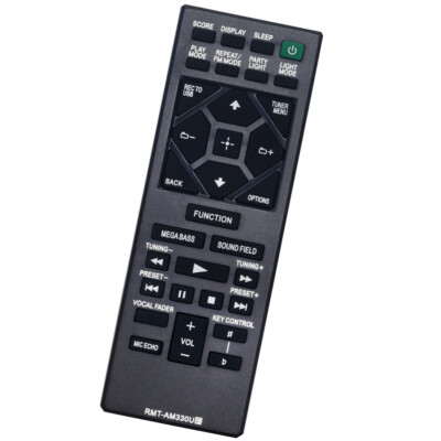 RMT-AM330U Replace Remote for Sony Audio MHC-V71 MHC-V90W SHAKE-X10 SHAKE-X30