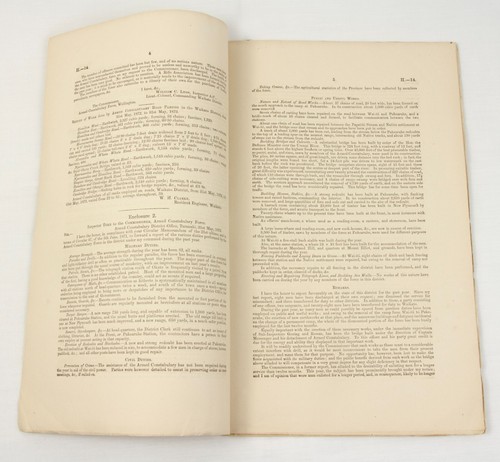 Rare New Zealand POLICE 1873 Report Armed Constabulary Force with list of crimes - Picture 2 of 6