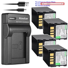 Kastar Battery Slim Charger for JVC BN-VF733 & JVC GZ-MG505US GZ-MG77U GZ-MG77US