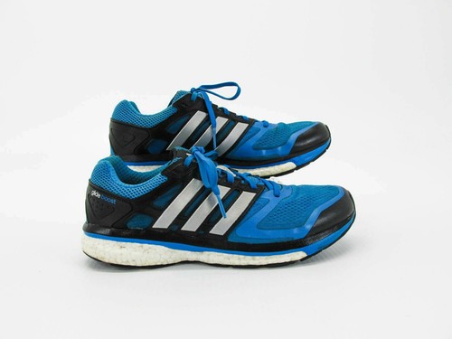Adidas Men Shoe Supernova Glide 6 Boost Size 10M Blue Sneaker Pre Owned qz  | eBay