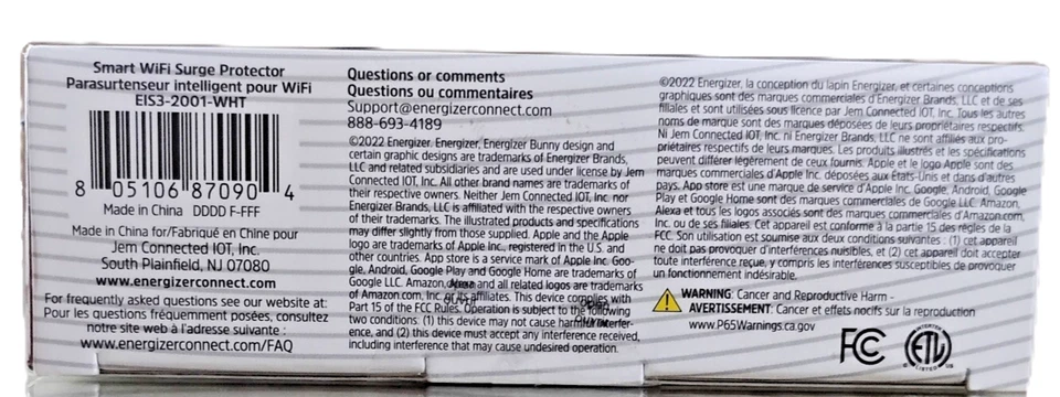 Smart WiFi Surge Protector with 4 AC Ports, 2 USB Ports - Image 4 of 4